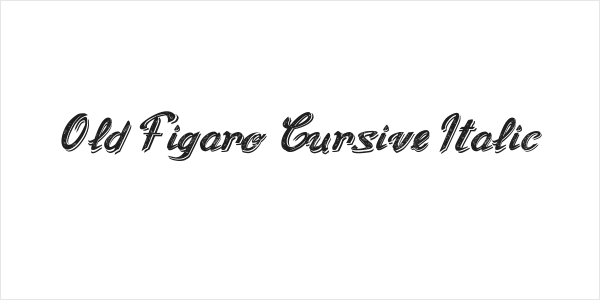 Old Figaro Cursive Italic Logo