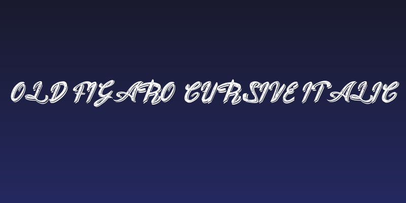 Old Figaro Cursive Italic Social Header