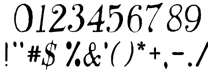 Old Gorgeous Font OTHER CHARS