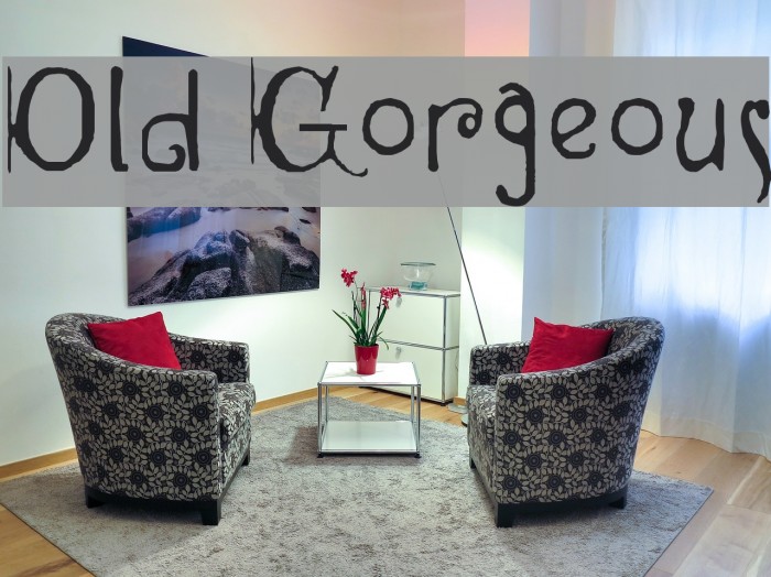 Old Gorgeous Font examples