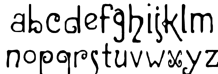 Old Gorgeous Font LOWERCASE