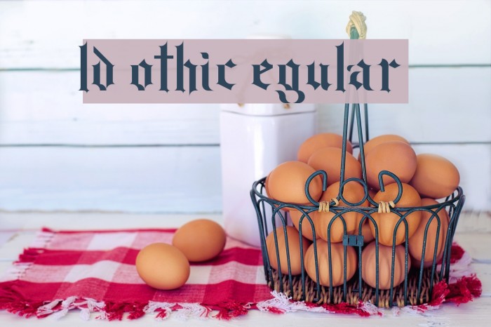 Old Gothic Regular Example 1