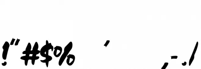 Old Hero Font OTHER CHARS