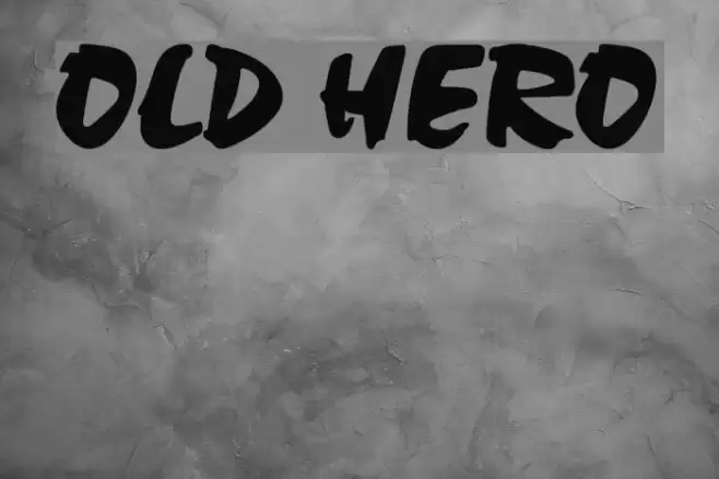 Old Hero Font examples