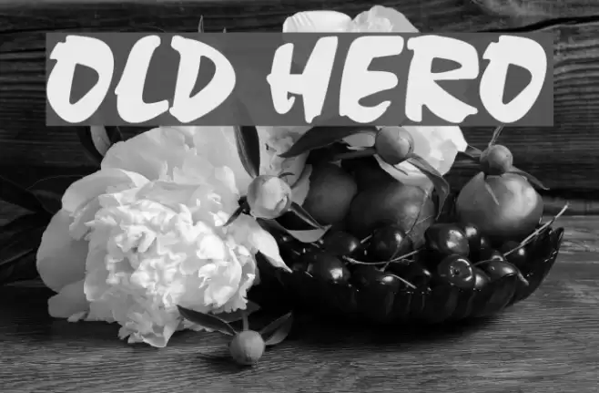 Old Hero Font examples
