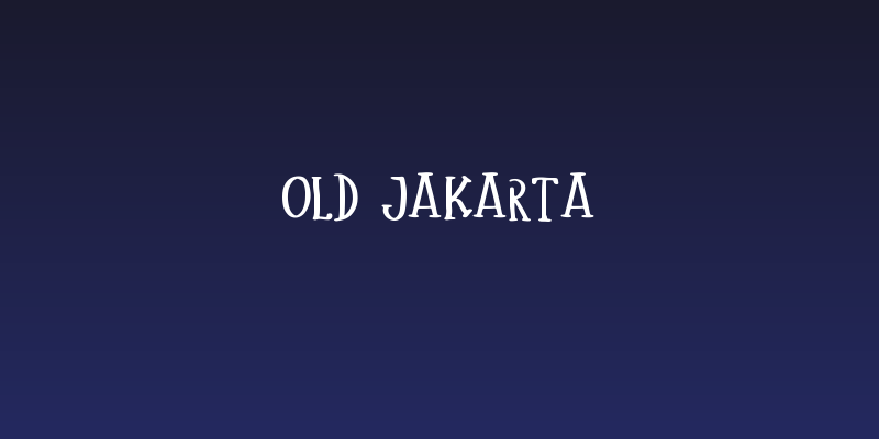 Old Jakarta Social Header