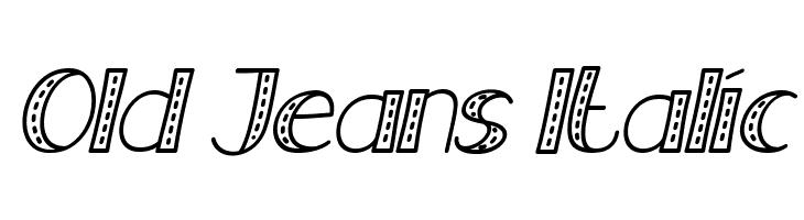 Old Jeans Italic  font caratteri gratis