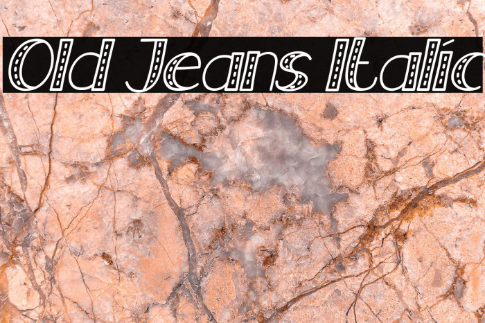 Old Jeans Italic Font examples