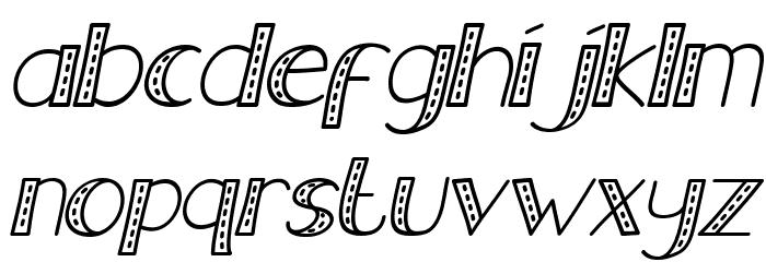 Old Jeans Italic Font LOWERCASE