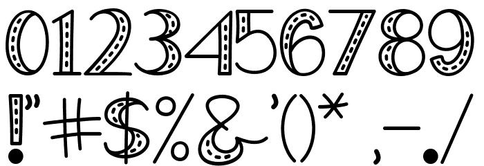 Old Jeans Font OTHER CHARS