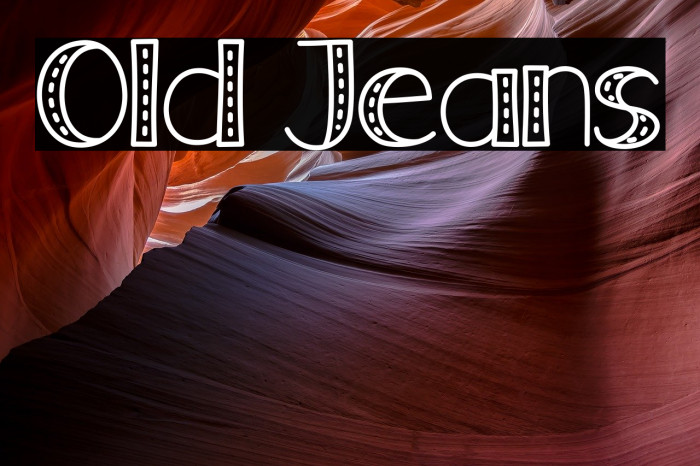 Old Jeans Font examples