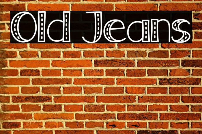 Old Jeans Font examples
