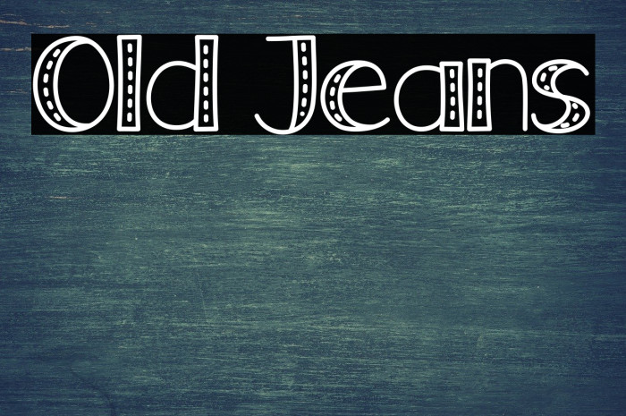 Old Jeans Font examples