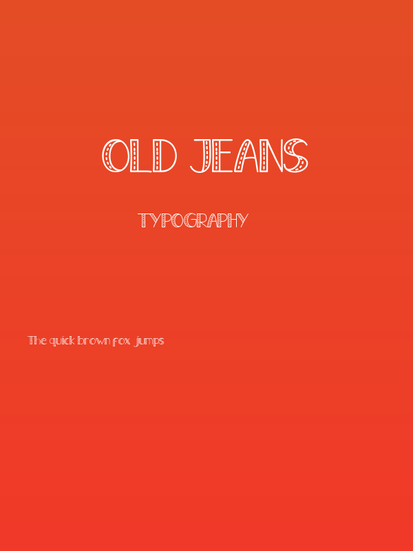 Old Jeans Poster