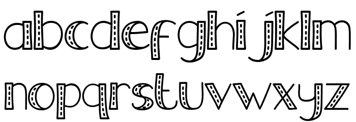 Old Jeans Font LOWERCASE
