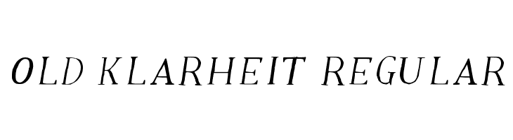 Old Klarheit Regular Polices