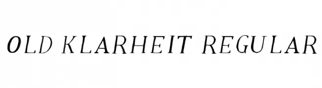 Old Klarheit Regular  Fuentes Gratis Descargar