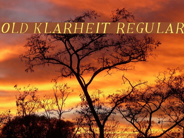 Old Klarheit Regular Polices examples