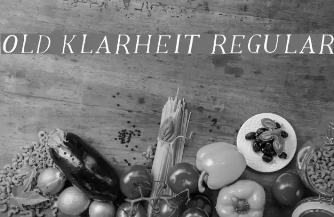 Old Klarheit Regular Font examples