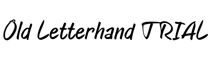 Old Letterhand TRIAL  Скачать бесплатные шрифты