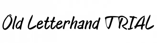Old Letterhand TRIAL  नि: शुल्क फ़ॉन्ट्स डाउनलोड
