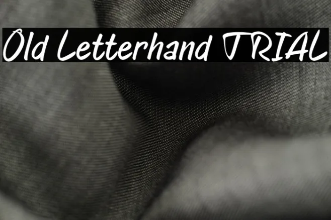 Old Letterhand TRIAL Example 1