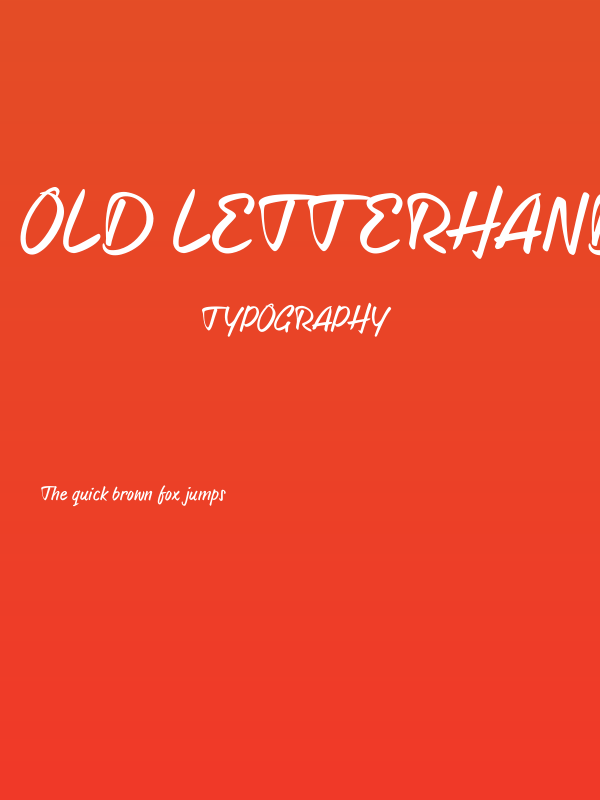 Old Letterhand TRIAL Poster