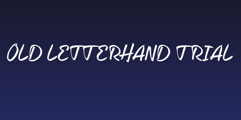 Old Letterhand TRIAL Social Header