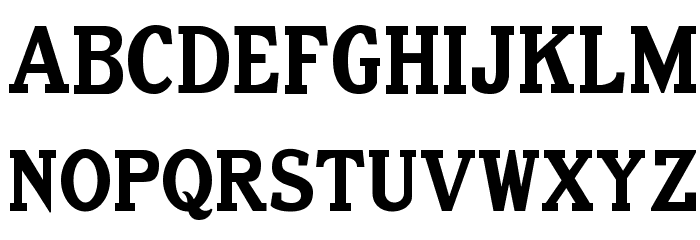 Old Letterpress TypeRegular Font LOWERCASE