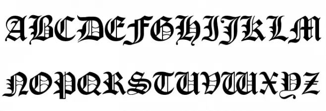 Old London Alternate フォント 大文字