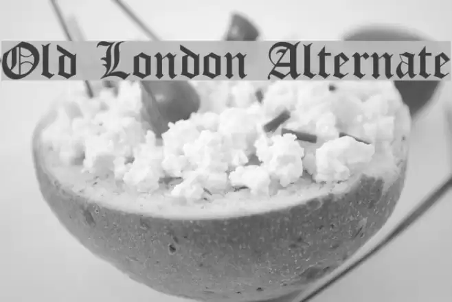 Old London Alternate フォント examples