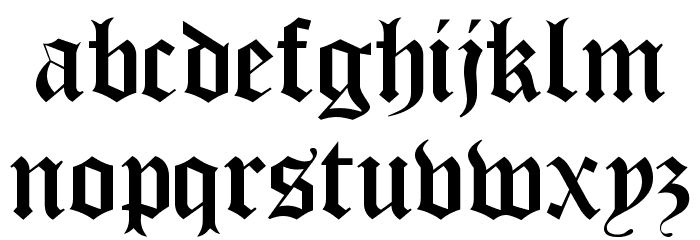 Old London フォント 小文字