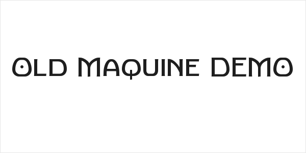 Old Maquine DEMO Logo