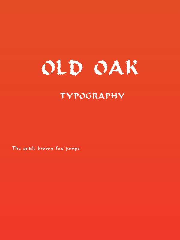 Old Oak Poster