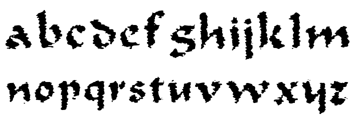 Old Oak Font LOWERCASE