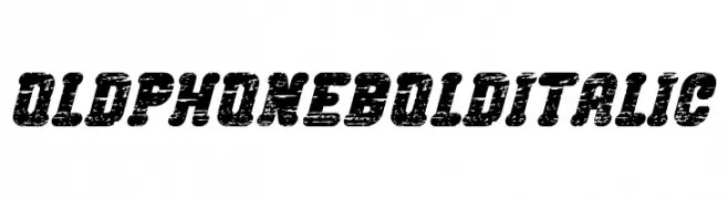 Old Phone Bold Italic  नि: शुल्क फ़ॉन्ट्स डाउनलोड