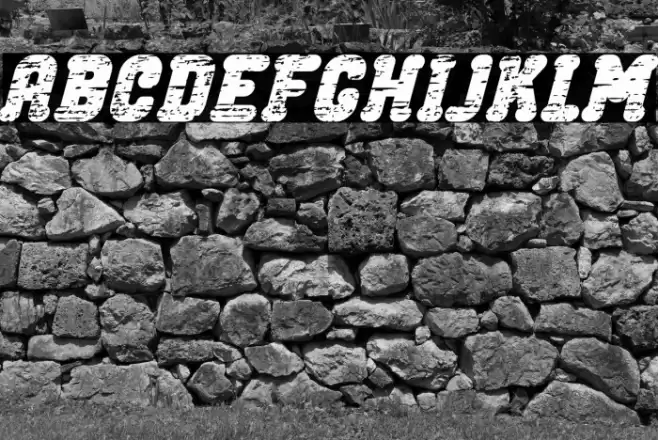 Old Phone Bold Italic Font examples