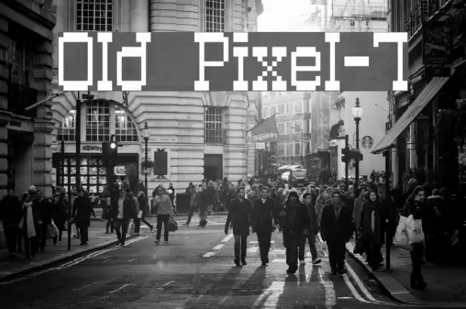Old Pixel-7 Шрифта examples