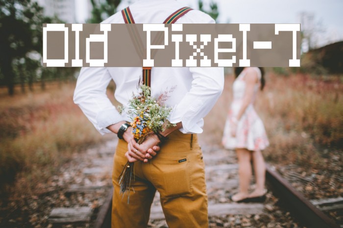 Old Pixel-7 Font examples