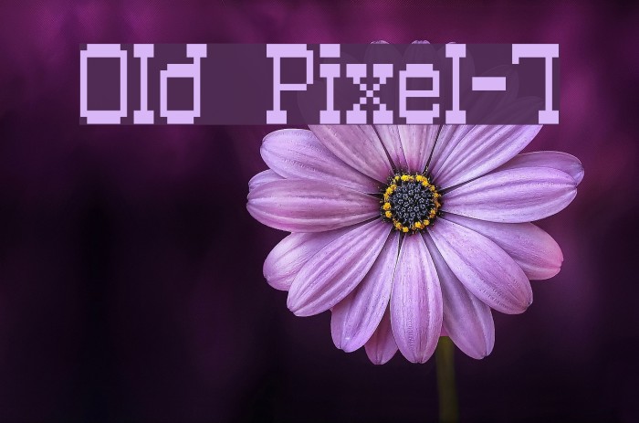 Old Pixel-7 Font examples