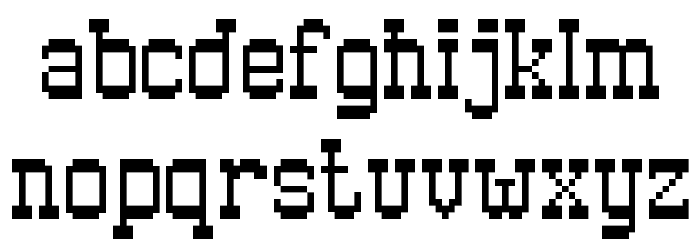 Old Pixel-7 Font LOWERCASE