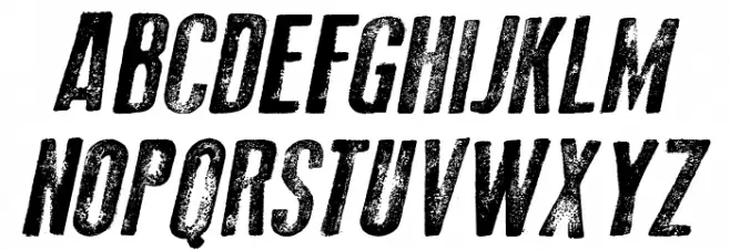 Old Press Italic Шрифта ВЕРХНИЙ
