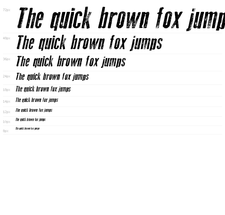 Old Press Italic Waterfall