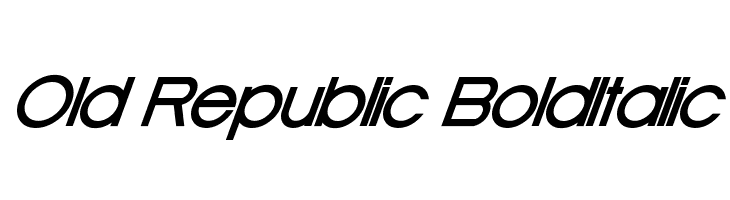Old Republic BoldItalic  Fuentes Gratis Descargar
