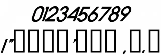 Old Republic BoldItalic Font OTHER CHARS