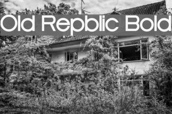 Old Republic Bold Font examples