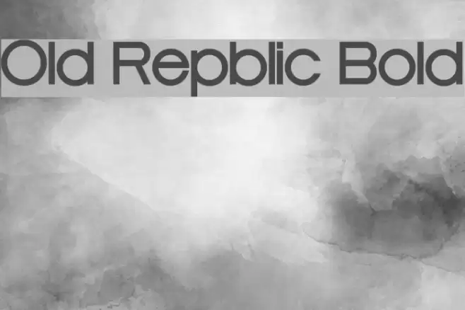 Old Republic Bold Font examples
