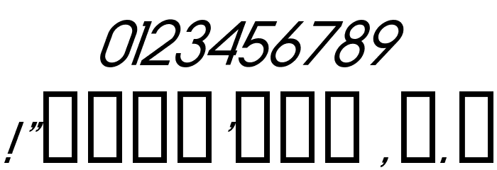 Old Republic Italic Font OTHER CHARS