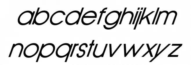 Old Republic Italic Caratteri MINUSCOLO