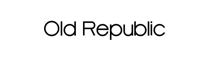 Old Republic Font